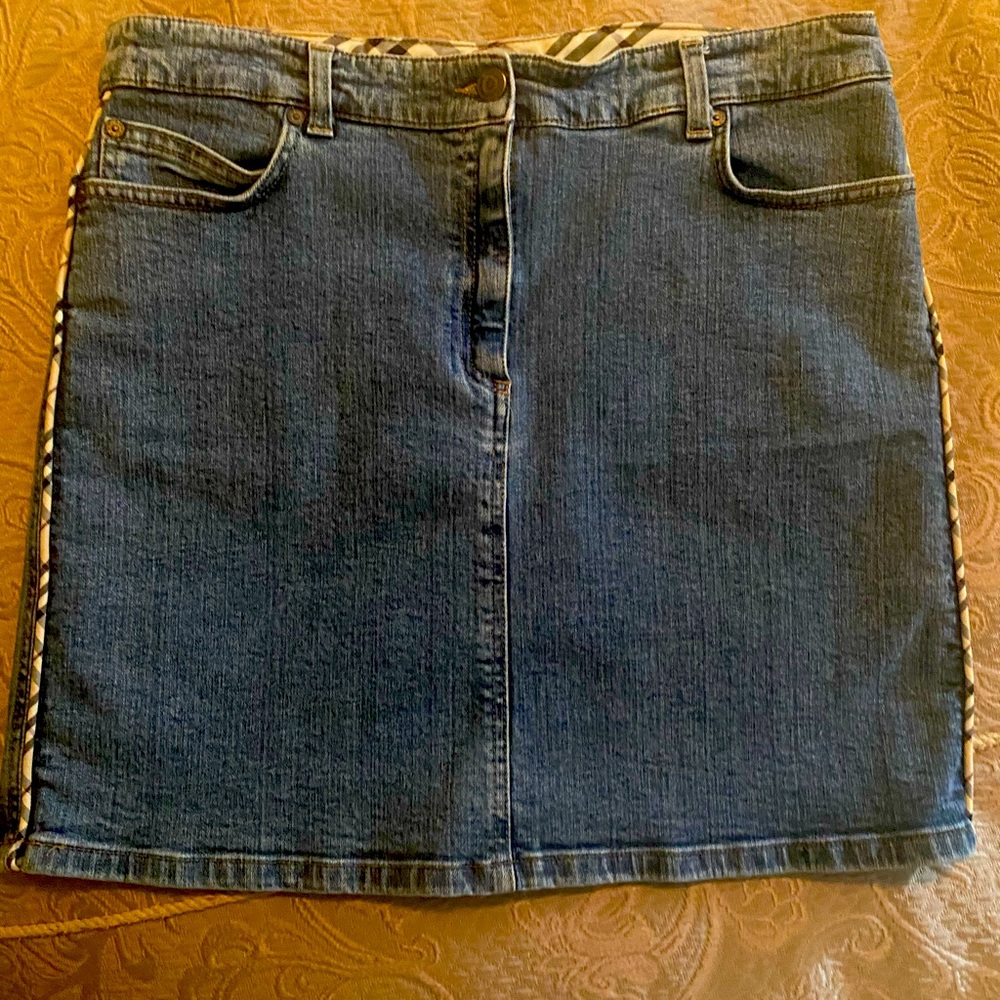 Burberry Denim Skirt -Size 10